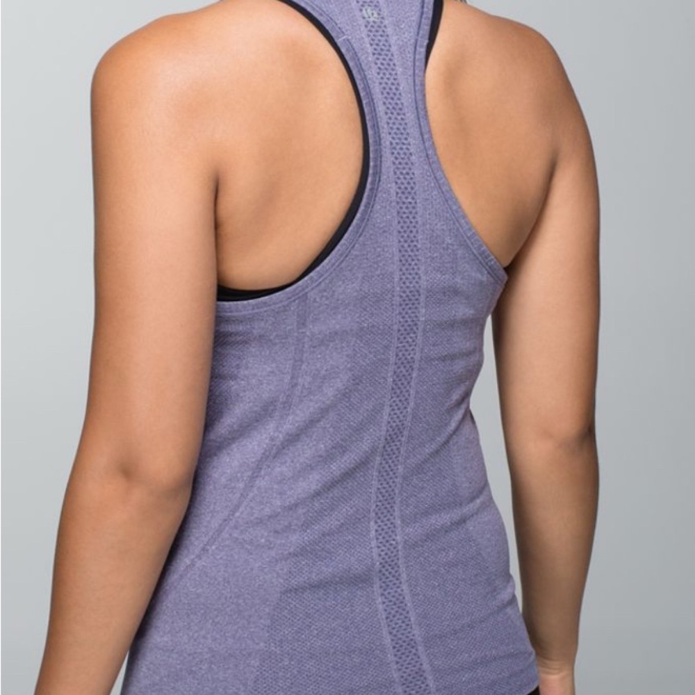 lululemon Swiftly Purple Heather Tank Top 12 - Picture 2 of 5